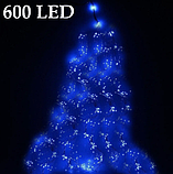 Світлодіодна гірлянда Кінський хвіст крапля роси X-MAS Horsetail 600 Led Blue, фото 4