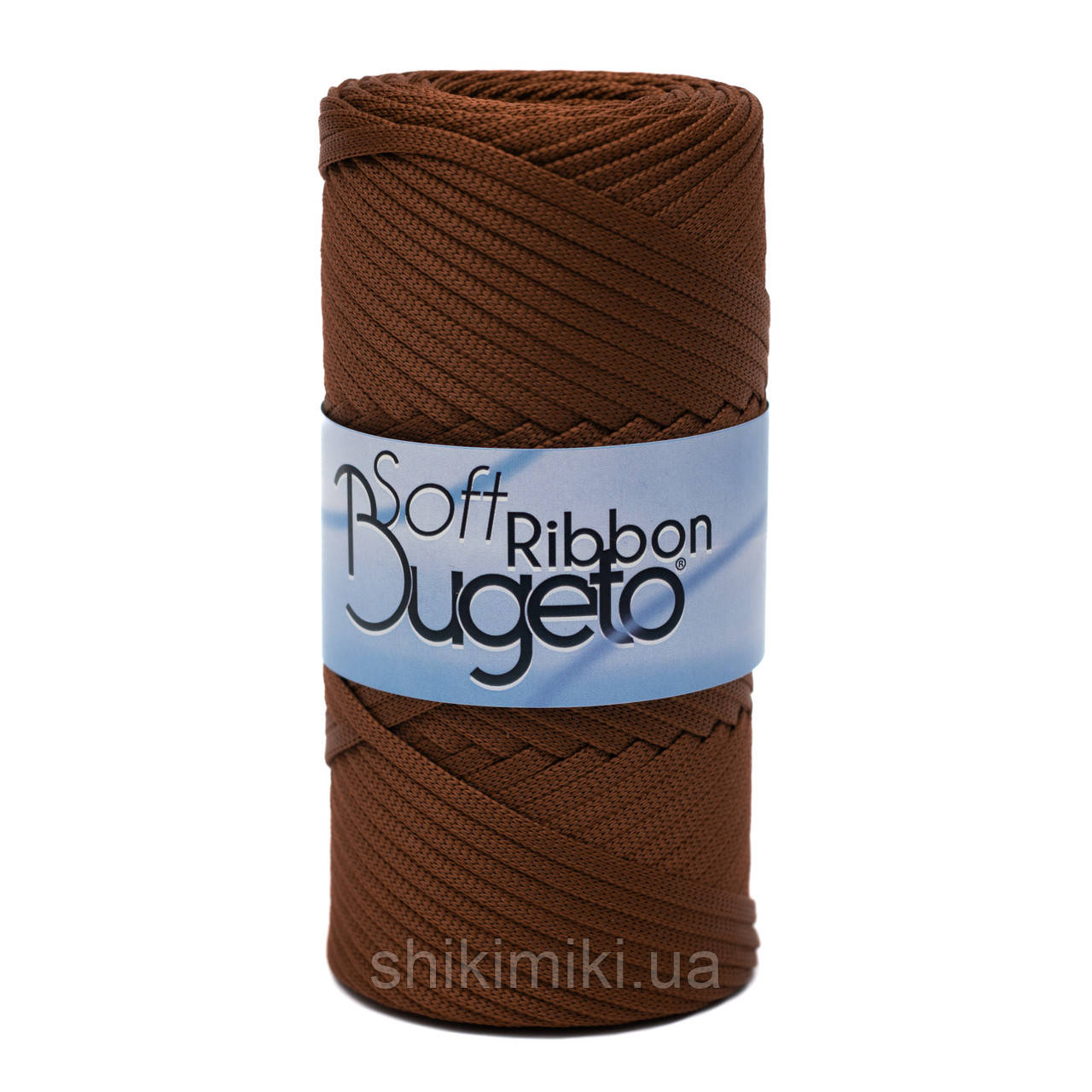 Плоский шнур поліефірний Bugeto Soft Ribbon, колір Кардамон, фото 1
