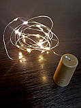 Гірлянда на батарейках Xmas 20 Led Copper Bottle Warm White, фото 3