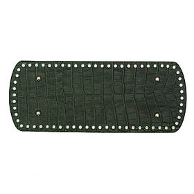 Дно закруглене для сумки з ніжками (30*12 см), колір Хвоя рептилія