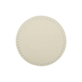 Дно сумки кругле (20 см), колір Айворі