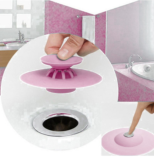 Фільтр-заглушка для ванни та раковини Flex Drain Stop Rose, фото 1