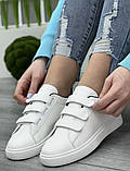 Кросівки жіночі білі на ліпучки (1250405), фото 6