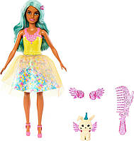 Лялька Барбі Тереза Barbie A Touch of Magic та аксесуари, у чарівному вбранні з вихованцем HLC36