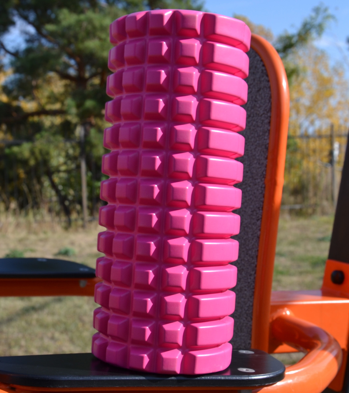 Массажный ролик (роллер) U-POWEX EVA foam roller (33x14см.) Pink PRO_440 - фото 6 - id-p2078354061