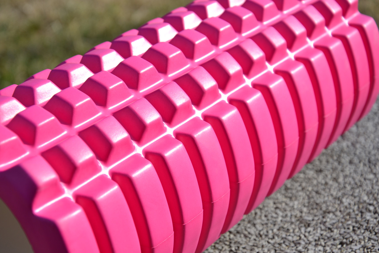 Массажный ролик (роллер) U-POWEX EVA foam roller (33x14см.) Pink PRO_440 - фото 7 - id-p2078354061