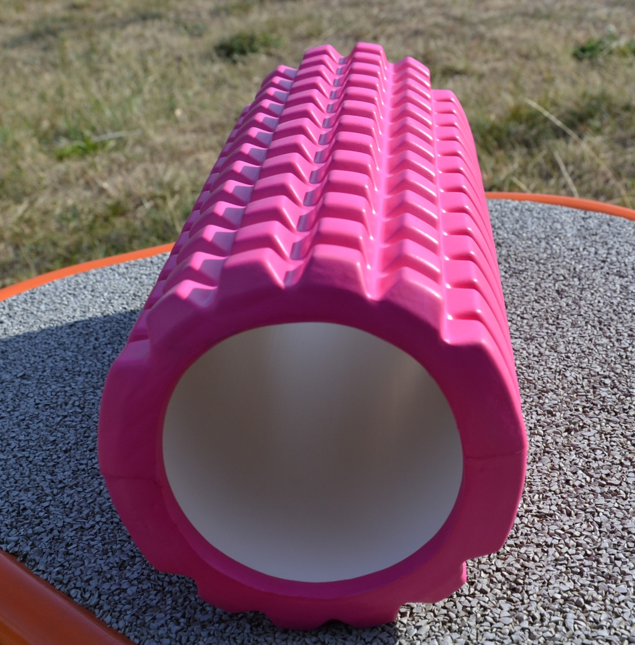 Массажный ролик (роллер) U-POWEX EVA foam roller (33x14см.) Pink PRO_440 - фото 10 - id-p2078354061