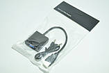 Конвертер перехідник адаптер HDMI to VGA + Audio 3,5 мм Black, фото 8
