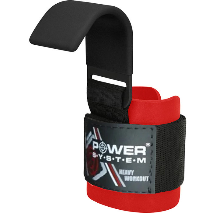 Крюки для тяги на запястье Power System PS-3310 Hardcore Hooks Black/Red PRO_840 - фото 4 - id-p2078354074