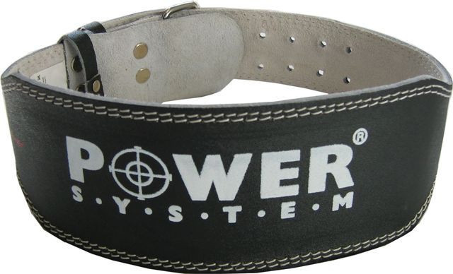 Спортивный пояс для тяжелой атлетики Power System PS-3250 Power Basic кожаный Black XXL PRO_1198 - фото 2 - id-p2078354080