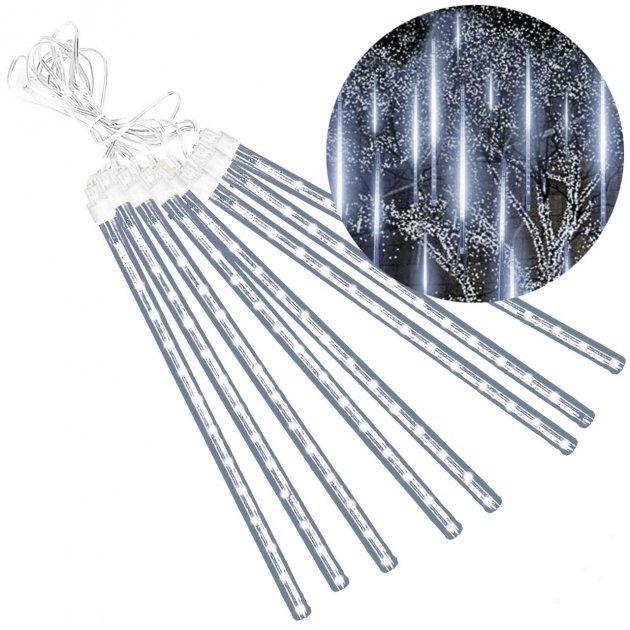 Гірлянда бурулька Meteor Shower Lights 8 шт 432 Led Cool White