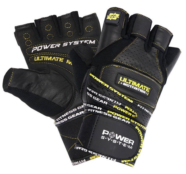 Спортивные перчатки для фитнеса Power System PS-2810 Ultimate Motivation Black/Yellow Line M PRO_1077 - фото 1 - id-p2078354083