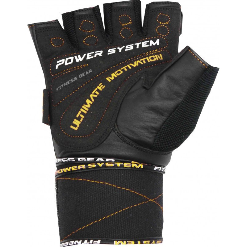 Спортивные перчатки для фитнеса Power System PS-2810 Ultimate Motivation Black/Yellow Line M PRO_1077 - фото 3 - id-p2078354083