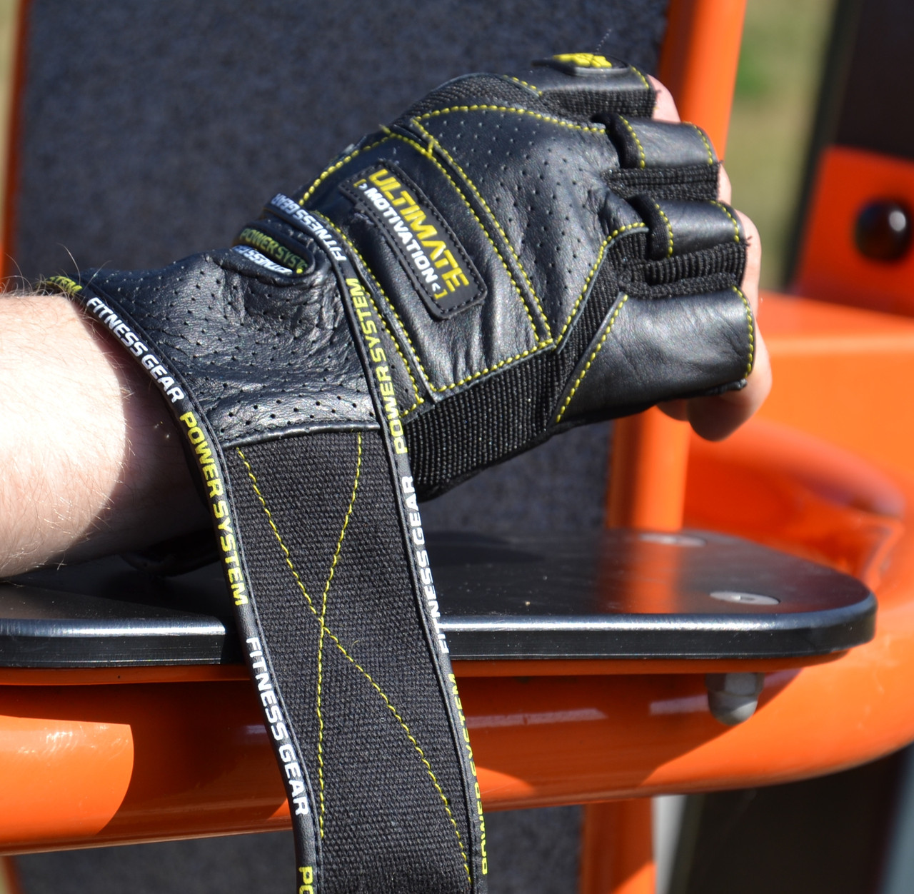 Спортивные перчатки для фитнеса Power System PS-2810 Ultimate Motivation Black/Yellow Line M PRO_1077 - фото 6 - id-p2078354083