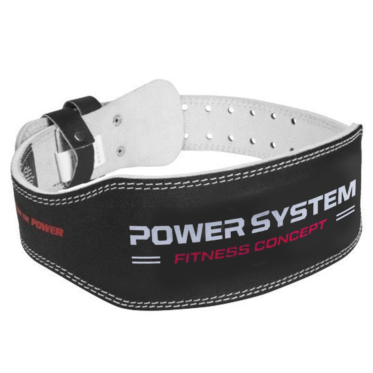 Спортивный пояс для тяжелой атлетики Power System PS-3100 Power кожаный Black M PRO_1856 - фото 1 - id-p2078354085