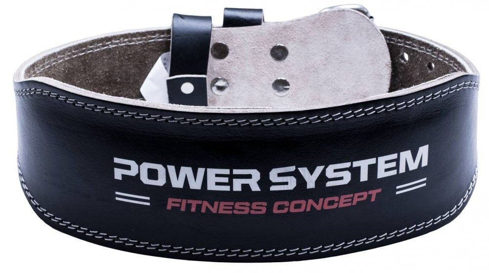 Спортивный пояс для тяжелой атлетики Power System PS-3100 Power кожаный Black M PRO_1856 - фото 2 - id-p2078354085