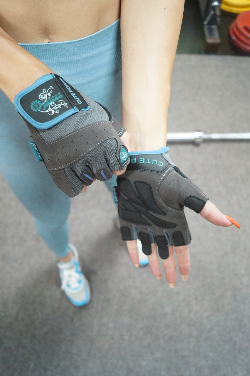 Спортивные перчатки для фитнеса Power System PS-2560 Cute Power женские Blue XS PRO_593 - фото 5 - id-p2078354093