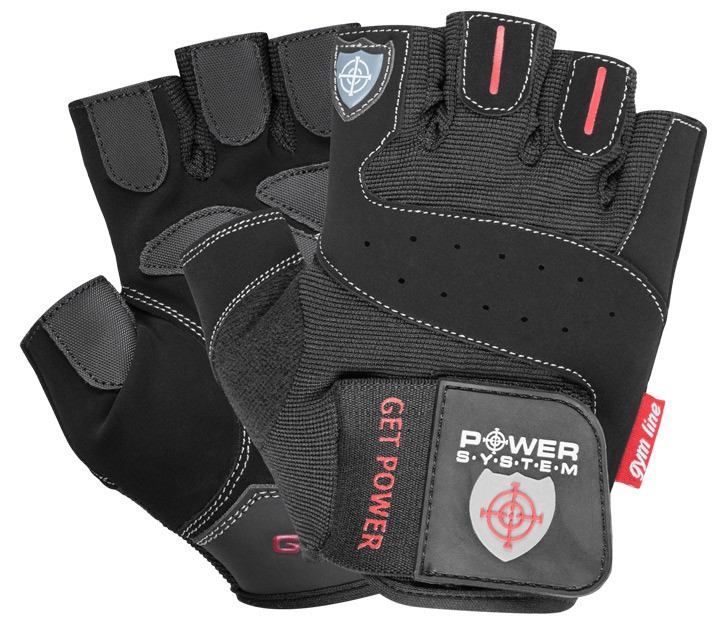 Спортивные перчатки для фитнеса Power System PS-2550 Get Power Black XL PRO_604 - фото 1 - id-p2078354100