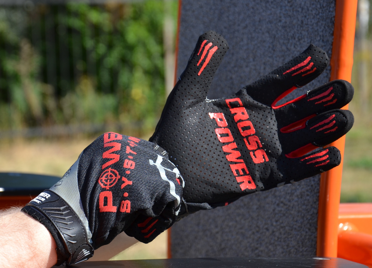Спортивные перчатки для кроссфита с длинным пальцем Power System PS-2860 Cross Power Black/Red M PRO_847 - фото 8 - id-p2078354101