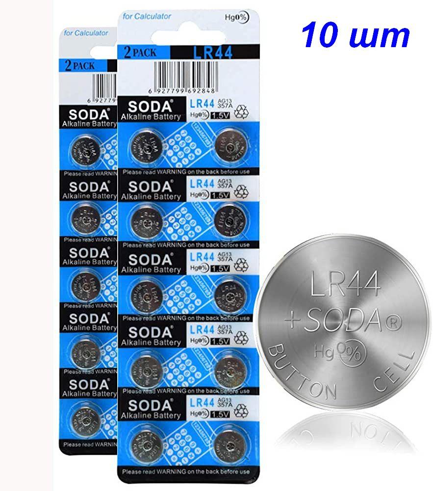 Батарейка SODA AG13 LR44 357A блістер 10 шт, фото 1