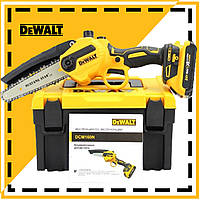 Аккумуляторная мини пила DeWalt DCM160N (24V, 4AH, шина 20 см) АКБ пила с автоматической смазкой цепи