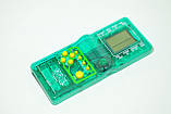 Портативна гра тетріс прозорий корпус Brick Game E-9999-T Green, фото 4