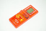Портативна гра тетріс прозорий корпус Brick Game E-9999-T Red, фото 3