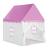Дитяча палатка Vergionic РОЖЕВА 100х120х125 см Дитячий намет Ігровий будинок Вігвам, фото 2