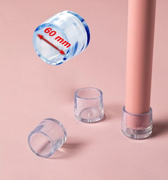 Силіконові ковпачки накладки на ніжки меблів Silicone Floor Protector D60 mm, фото 1