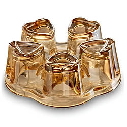 Підсвічник скляний для чайної свічки, підставка підігрівач для заварювального чайника