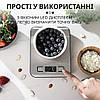 Ваги кухонні до 5 кг з плоскою платформою на батарейках, кулінарні ваги для зважування продуктів SF-2012, фото 4