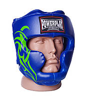 Спортивный боксерский шлем тренировочный PowerPlay 3043 Синий XL PRO_980