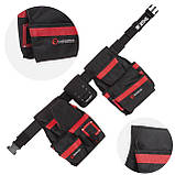 Сумка поясна слюсарно-будівельна, 18 кишень, поліестер INTERTOOL SP-1011, фото 2