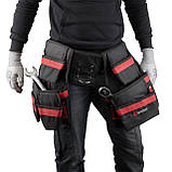 Сумка поясна слюсарно-будівельна, 18 кишень, поліестер INTERTOOL SP-1011, фото 3