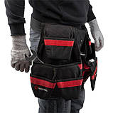 Сумка поясна слюсарно-будівельна, 18 кишень, поліестер INTERTOOL SP-1011, фото 4