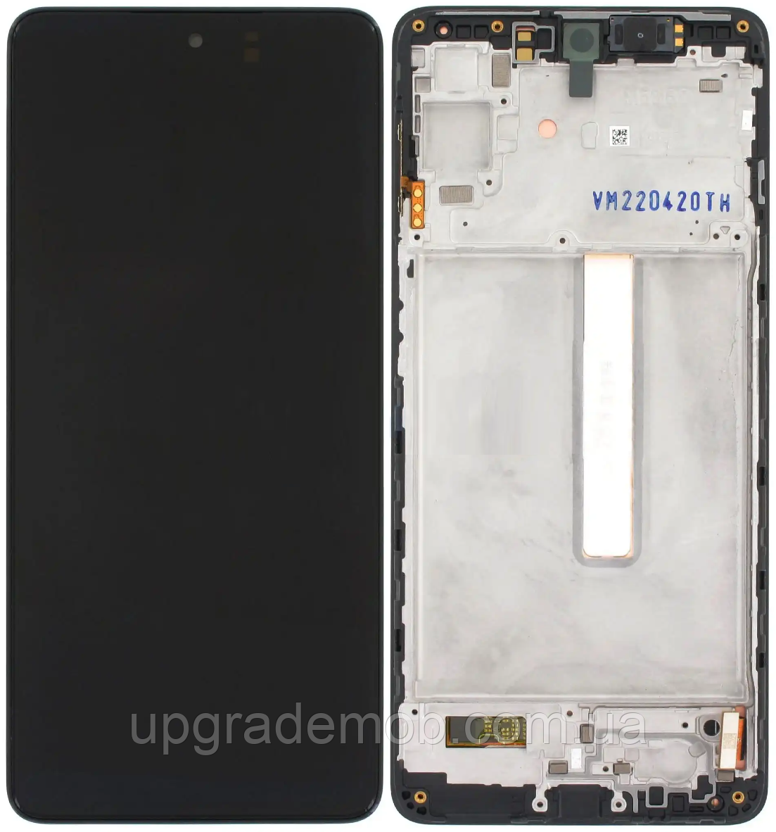 Дисплей-модуль тачскрин Samsung M536 Galaxy M53 5G чорний OLED з рамкою