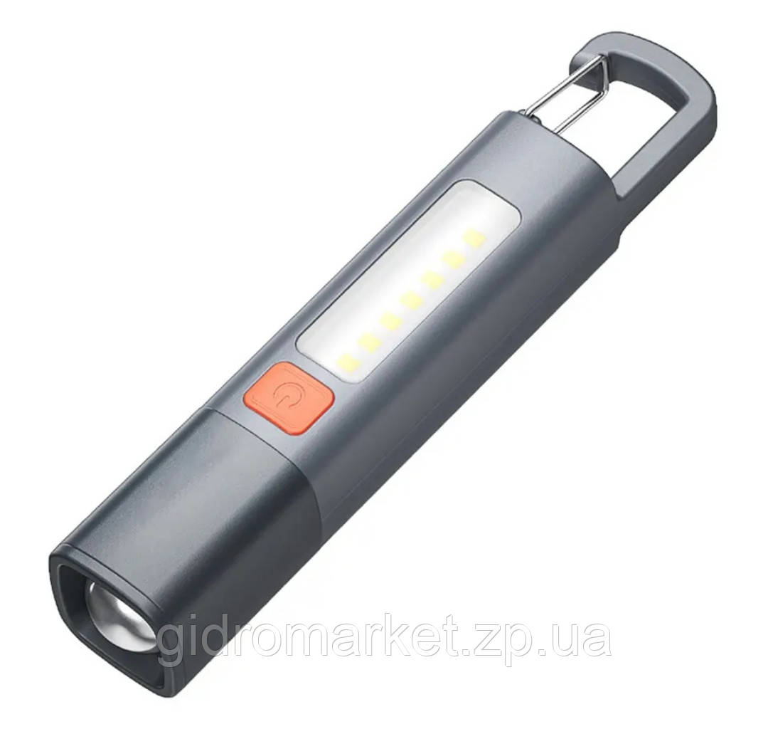 LED-кишеньковий Ліхтарик на акумуляторі з USB-зарядкою