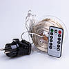Гірлянда Роса Крапля 50 метрів 500 LED лампочок світлодіодна гірлянда в котушці мідний дріт 50 м 8 функцій + пульт, фото 9