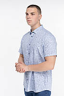 Рубашка с узором мужская Stendo 235062 5XL Голубой (2000989739661) KM, код: 8126134