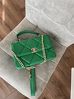 Женская сумочка, клатч отличное качество Chanel Green Gold