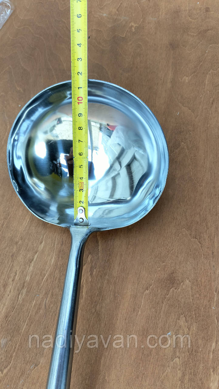 Черпак ополоник для вок із дерев'яною ручкою