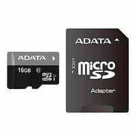 Карта памяти MicroSDHC A-DATA Premier 16Gb (UHS-1) (Class 10) + SD-адаптер