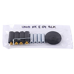UNIO KK E 04 BLK Комплект кріплень сушарки для рушників електричної. Чорний
