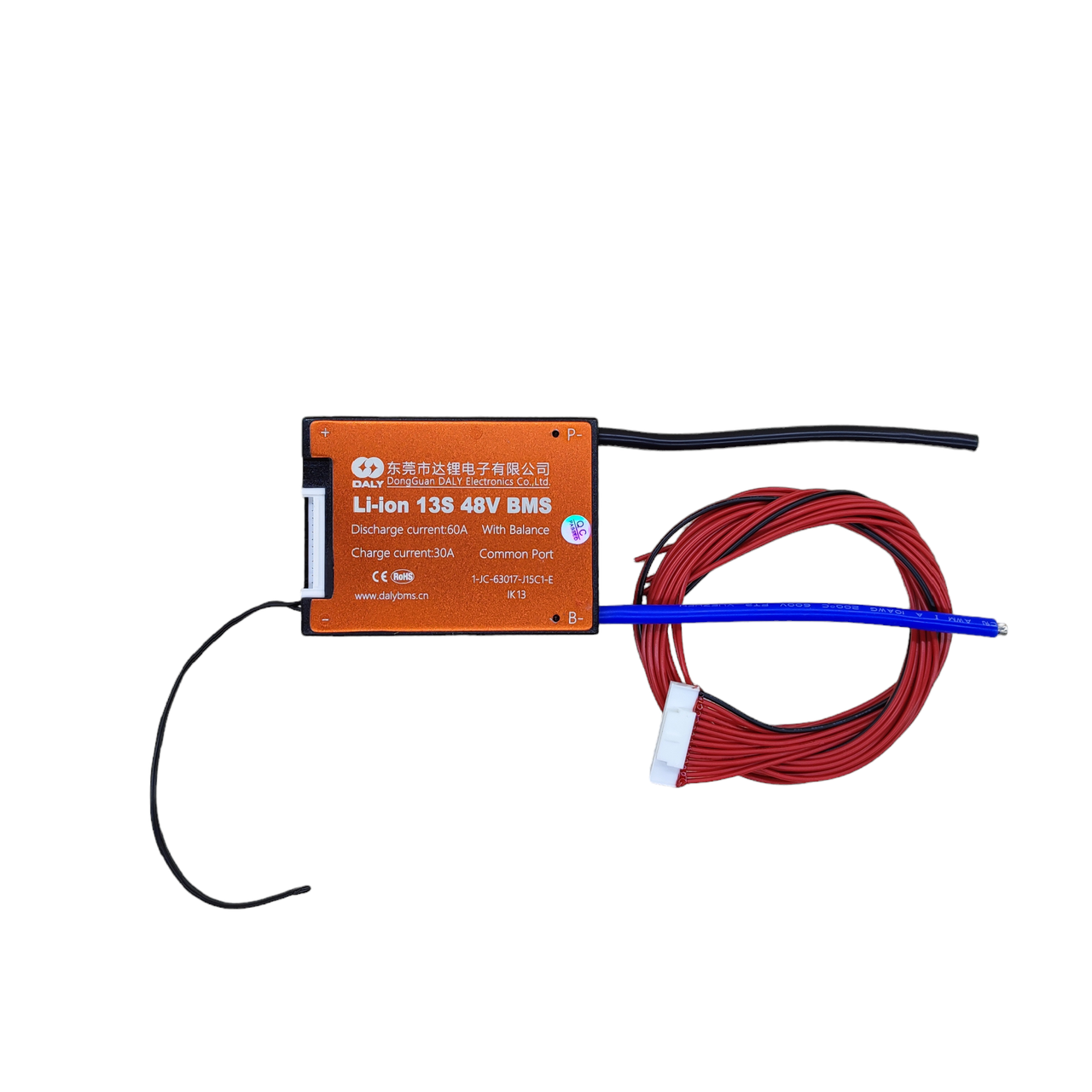 Плата BMS Daly 13S 60A для Li-Ion акумулятора з балансиром, фото 1