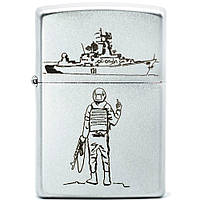 Зажигалка Zippo 205-RVK CLASSIC satin chrome