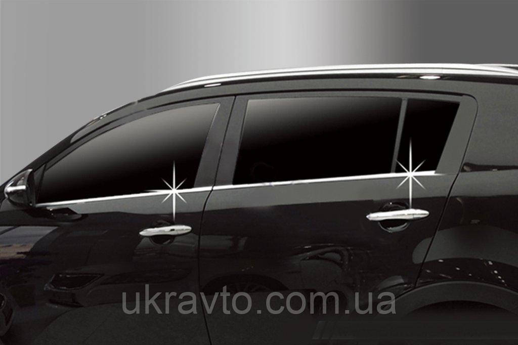 Хром молдинг скла Kia Sportage 2010-2015