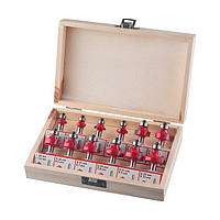 Набір фрез калювальних, 12 од. INTERTOOL HT-0077