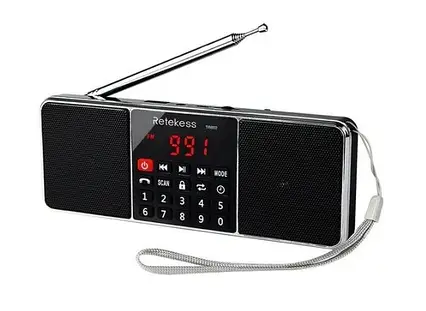 Радіоприймач RETEKESS TR602 портативний /AM /FM/ BLUETOOTH/ MP3/ TF/USB/Li-Ion, фото 1