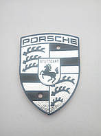 Наклейка на колпачок диска Porsche 57-43 мм серая