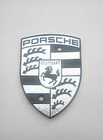 Наклейка на ковпачок диска Porsche 57-43 мм сіра
